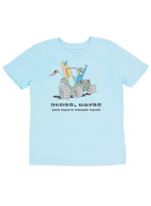 10yrs - Dunes and Waves Vintage Tee in Crystal Blue