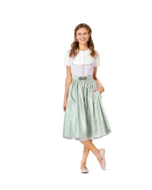 6268 Burda Sewing Pattern |   Dirndl Dresses