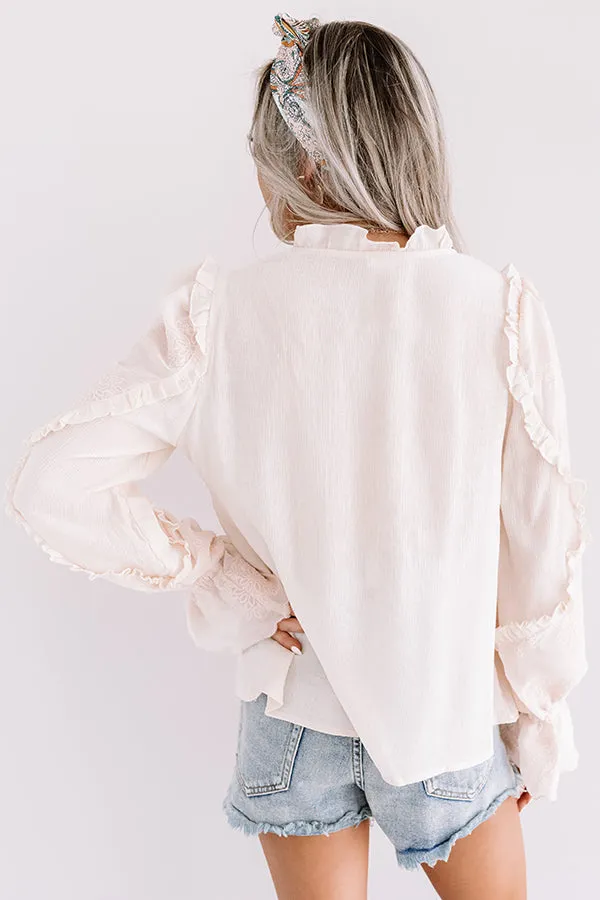 All The Compliments Ruffle Top