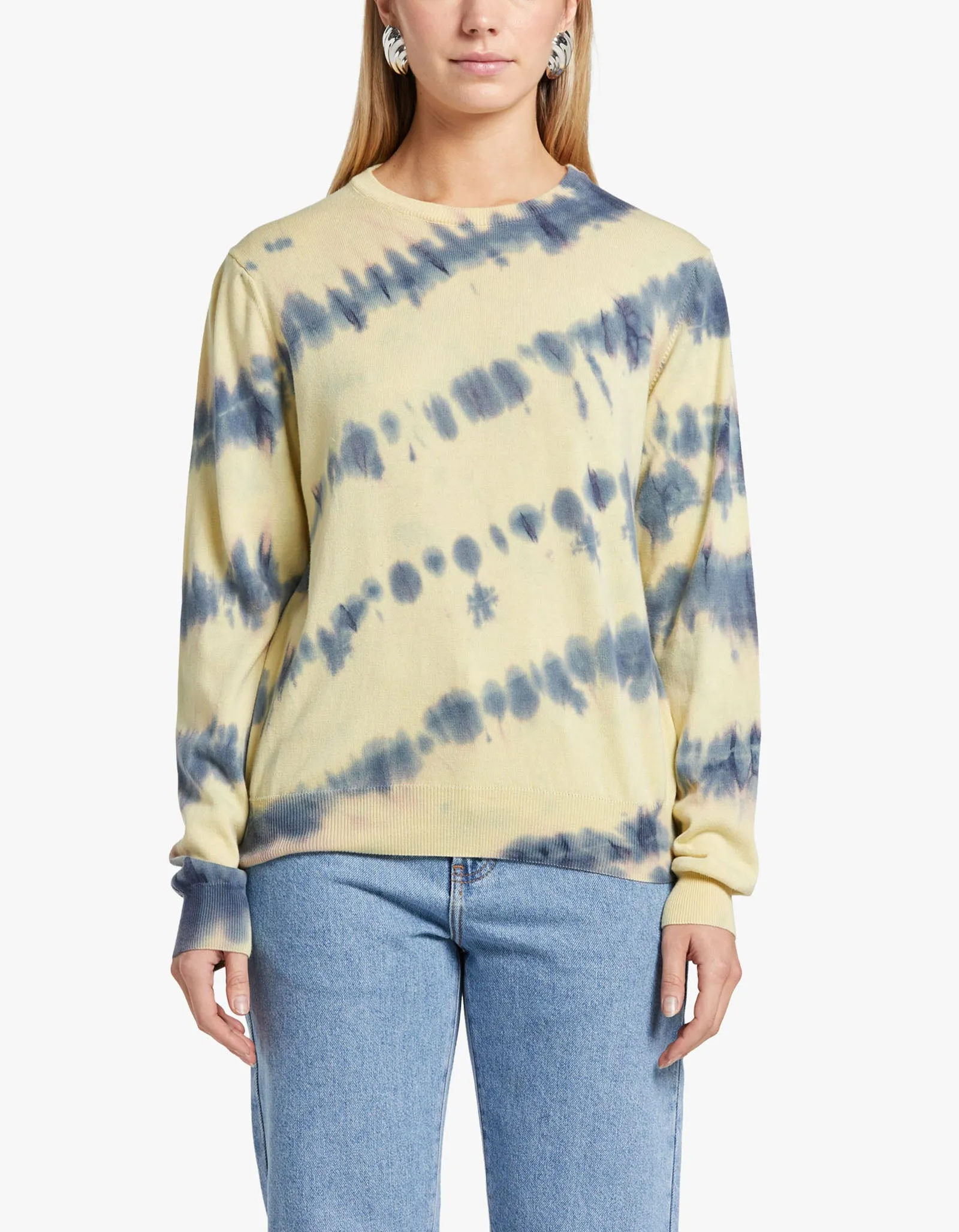 Audree Crew Neck 14788 - Tie Dye Yellow