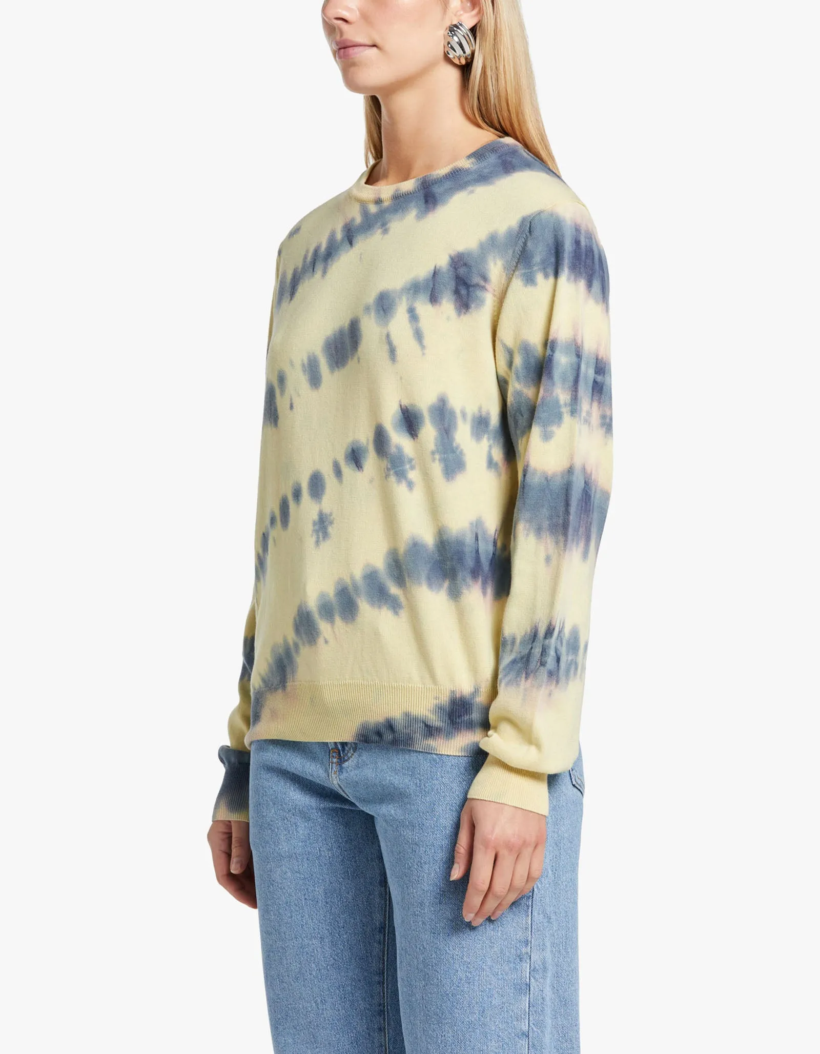 Audree Crew Neck 14788 - Tie Dye Yellow