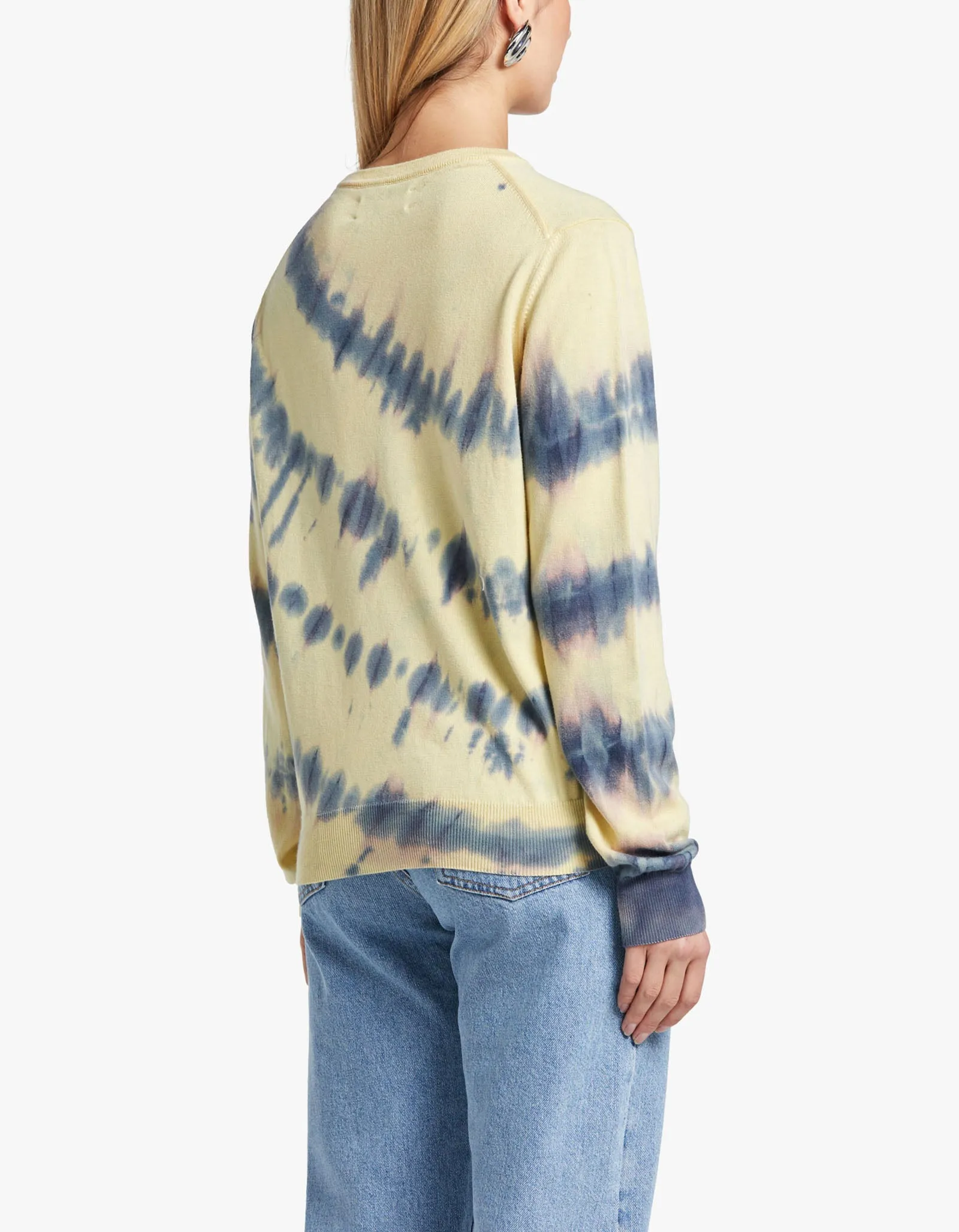 Audree Crew Neck 14788 - Tie Dye Yellow