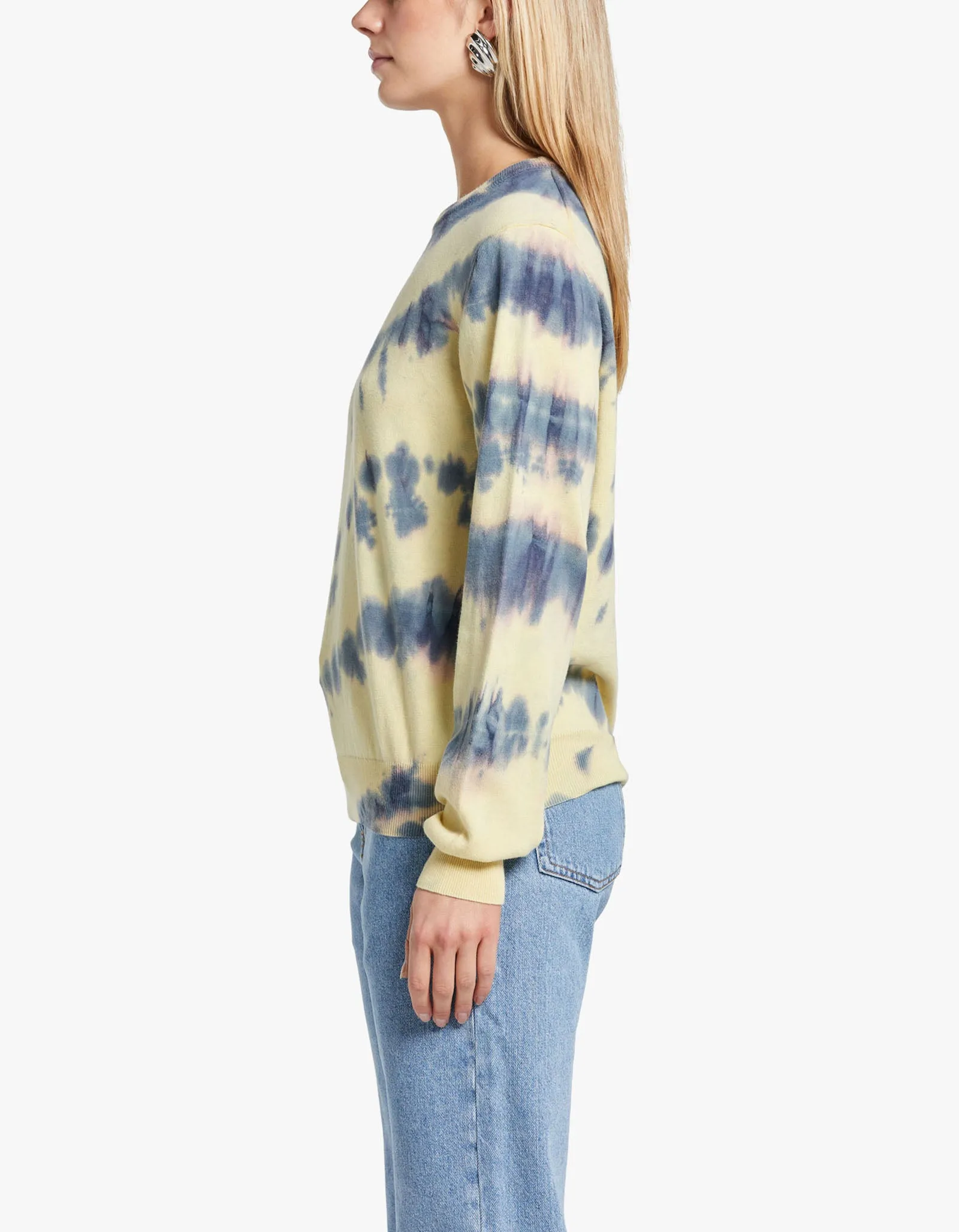 Audree Crew Neck 14788 - Tie Dye Yellow