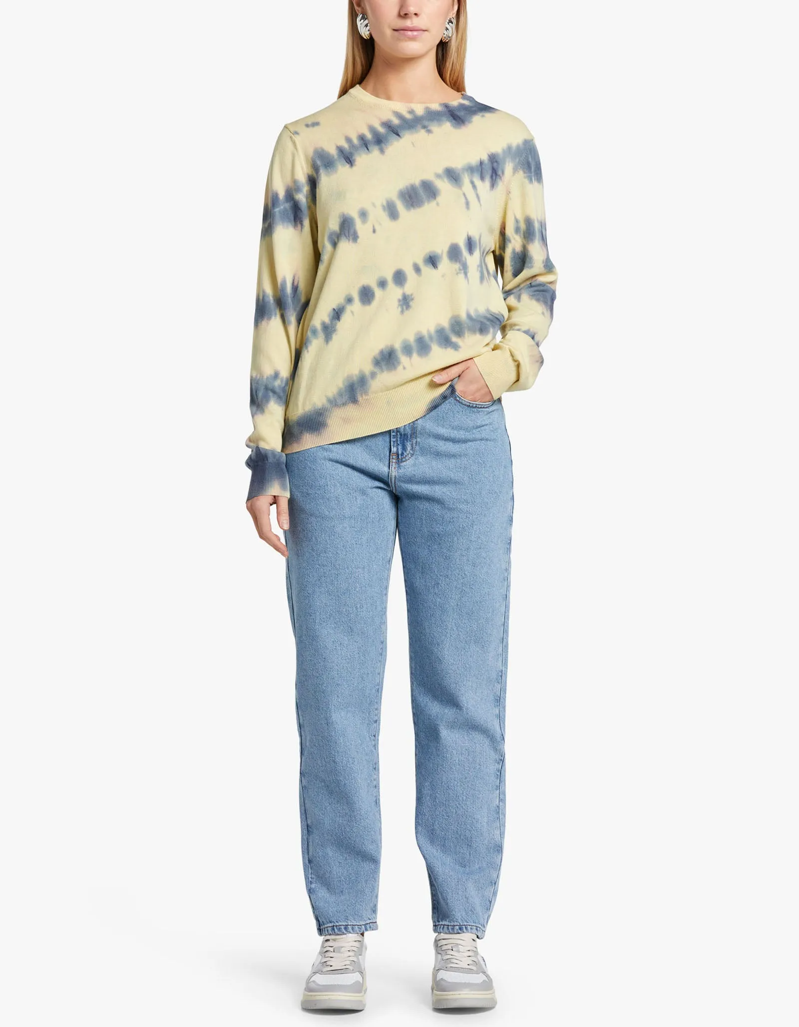 Audree Crew Neck 14788 - Tie Dye Yellow