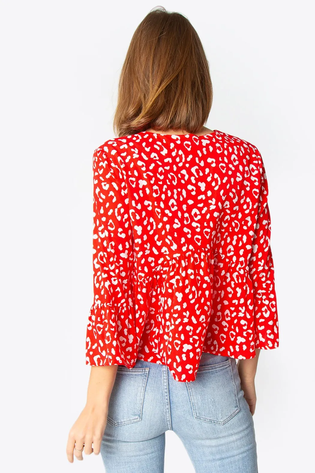 Bahia Long Sleeve Ruffle Blouse