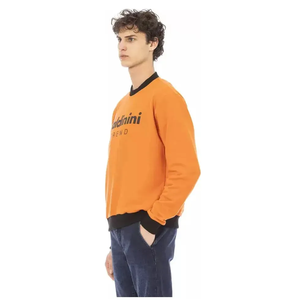 Baldinini Trend Orange Cotton Men Sweater