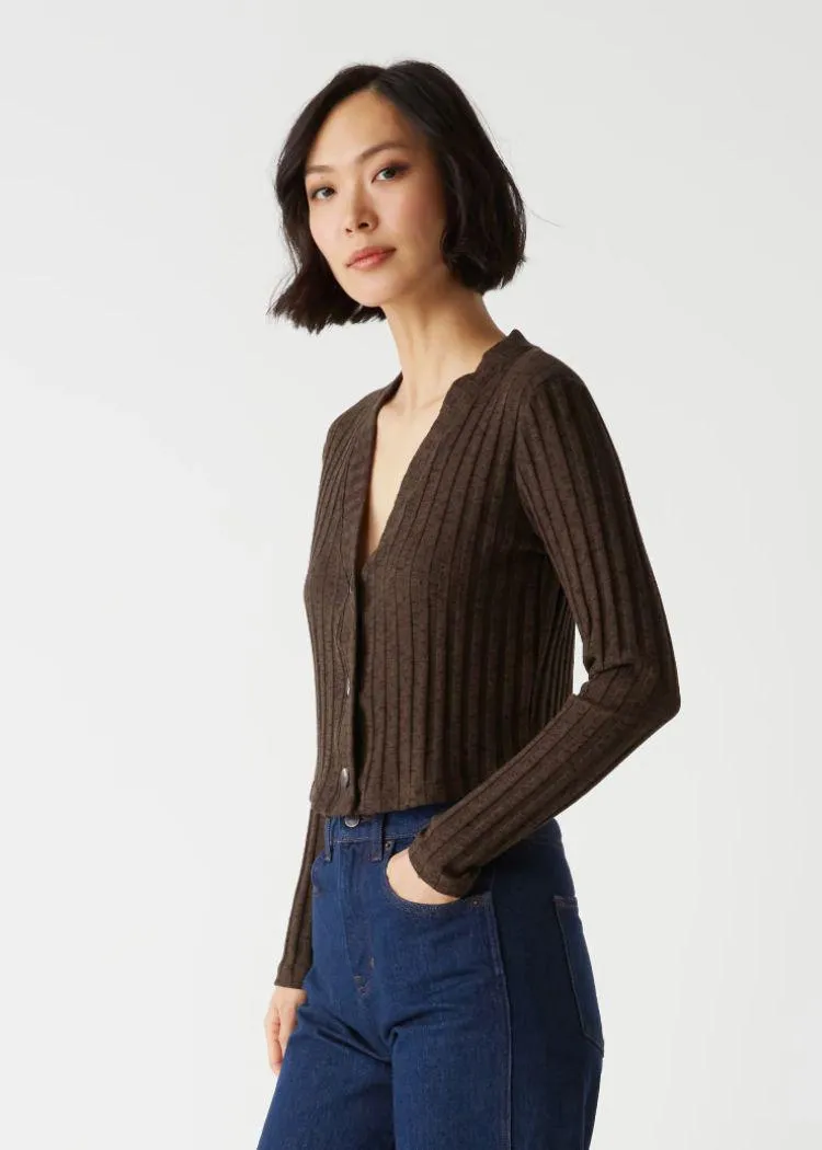 Ellis Cardigan Top- Java