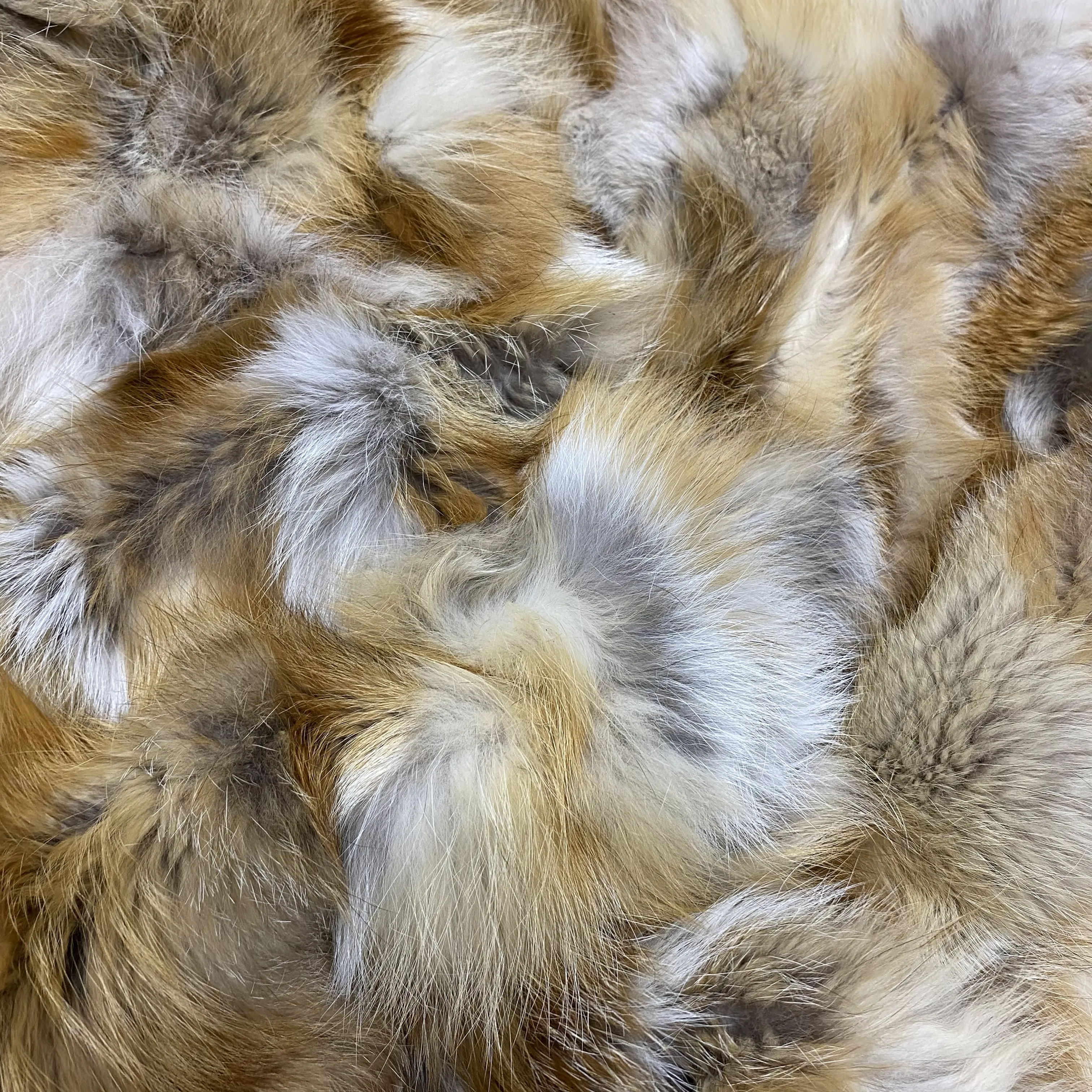 Genuine Fox Fur Plate | Brown