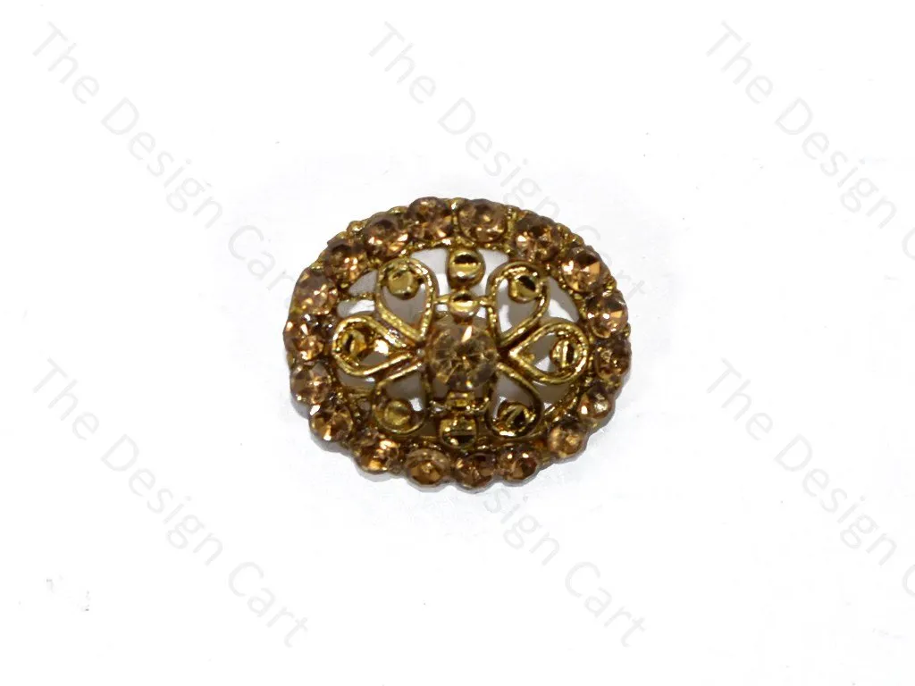 Golden Design 8 Big Metal Buttons