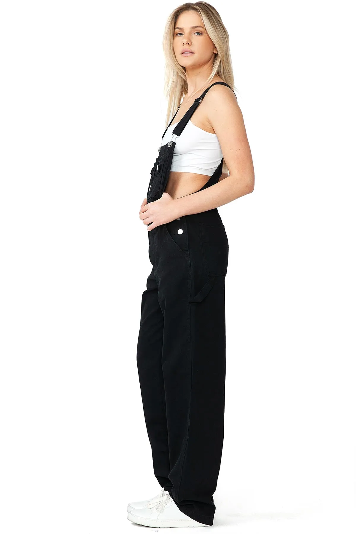 Lana Roux 90s Retro Chino Twill Overalls