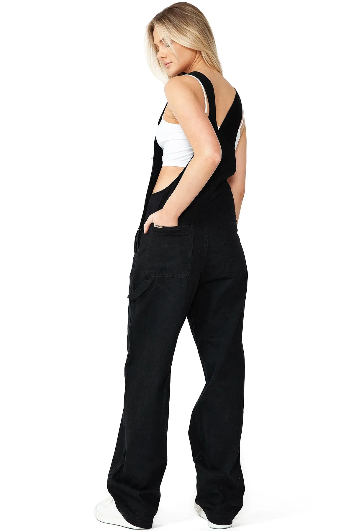 Lana Roux 90s Retro Chino Twill Overalls