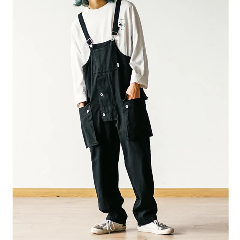 Men And Women Japanese Retro Overalls