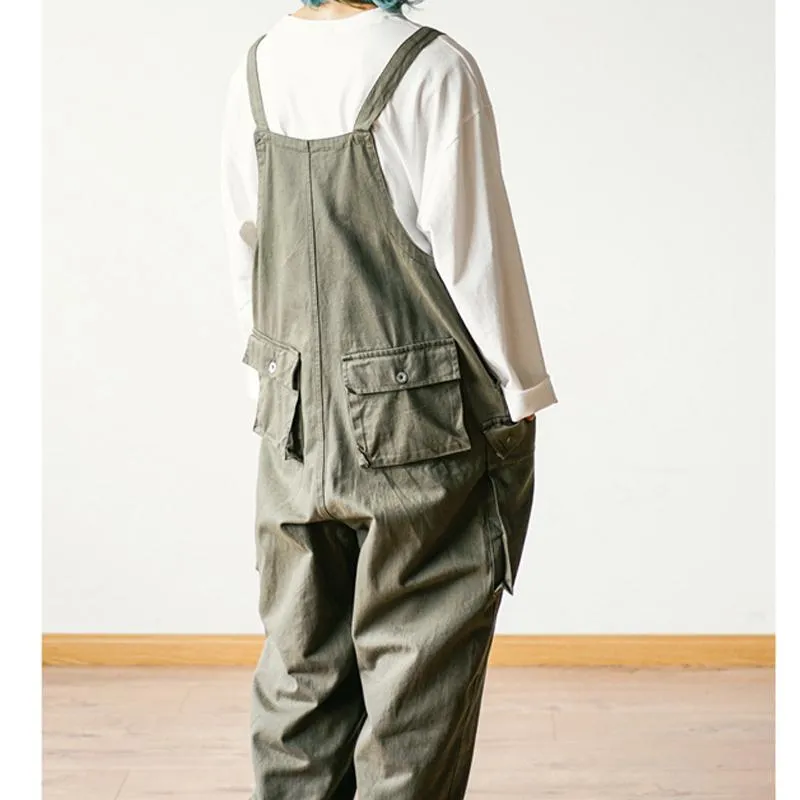 Men And Women Japanese Retro Overalls