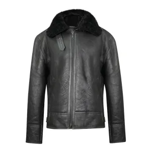 Mens Best Winter B3 Aviator Pilot Sheepskin Jacket