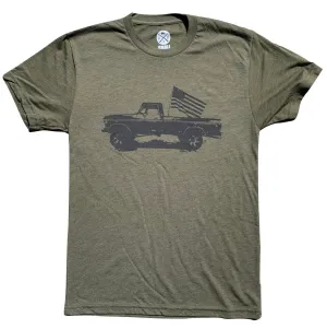 Men's Classic American Truck T-Shirt (Army Green)