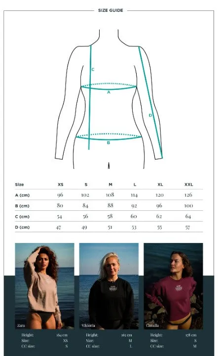 OCN WEED® Crop Sweatshirt Nero