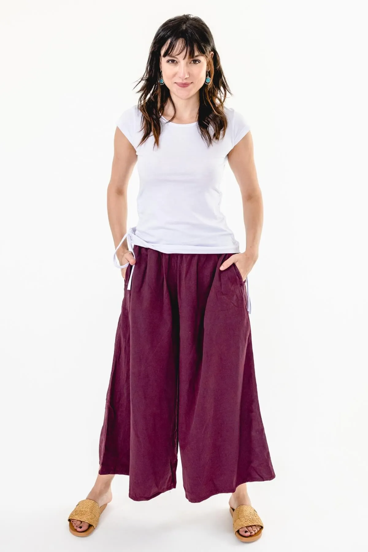 Palazzo Pants - Wine