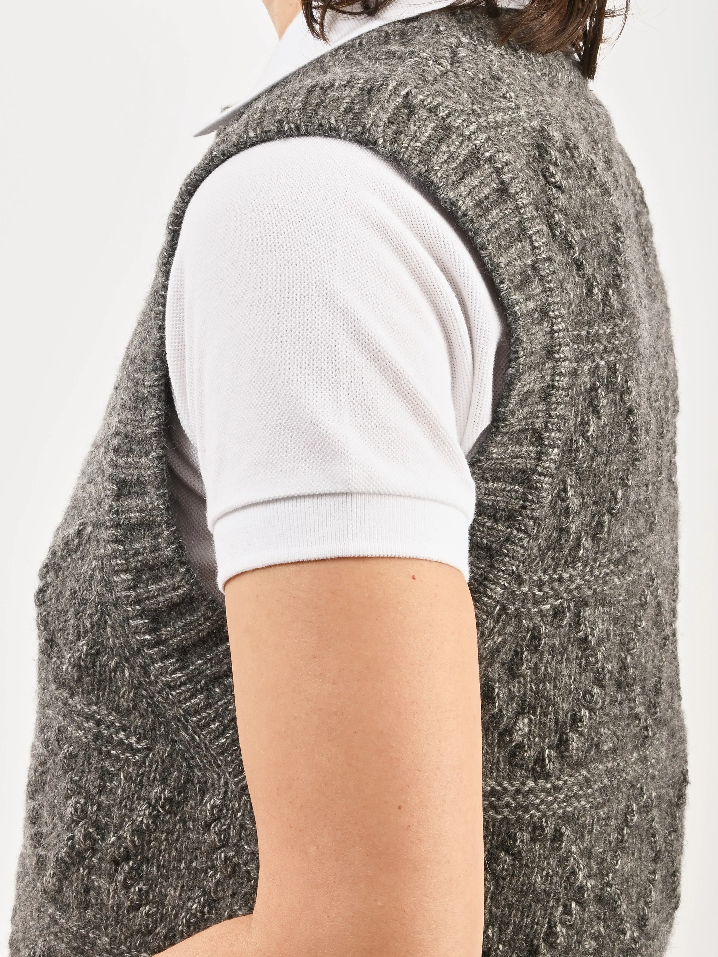 Phantom Wool Cotton Bubble Vest