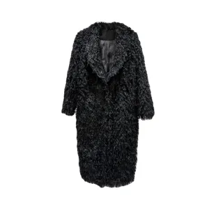 Pre Order:  Faux Shearling Loose Fit Overcoat