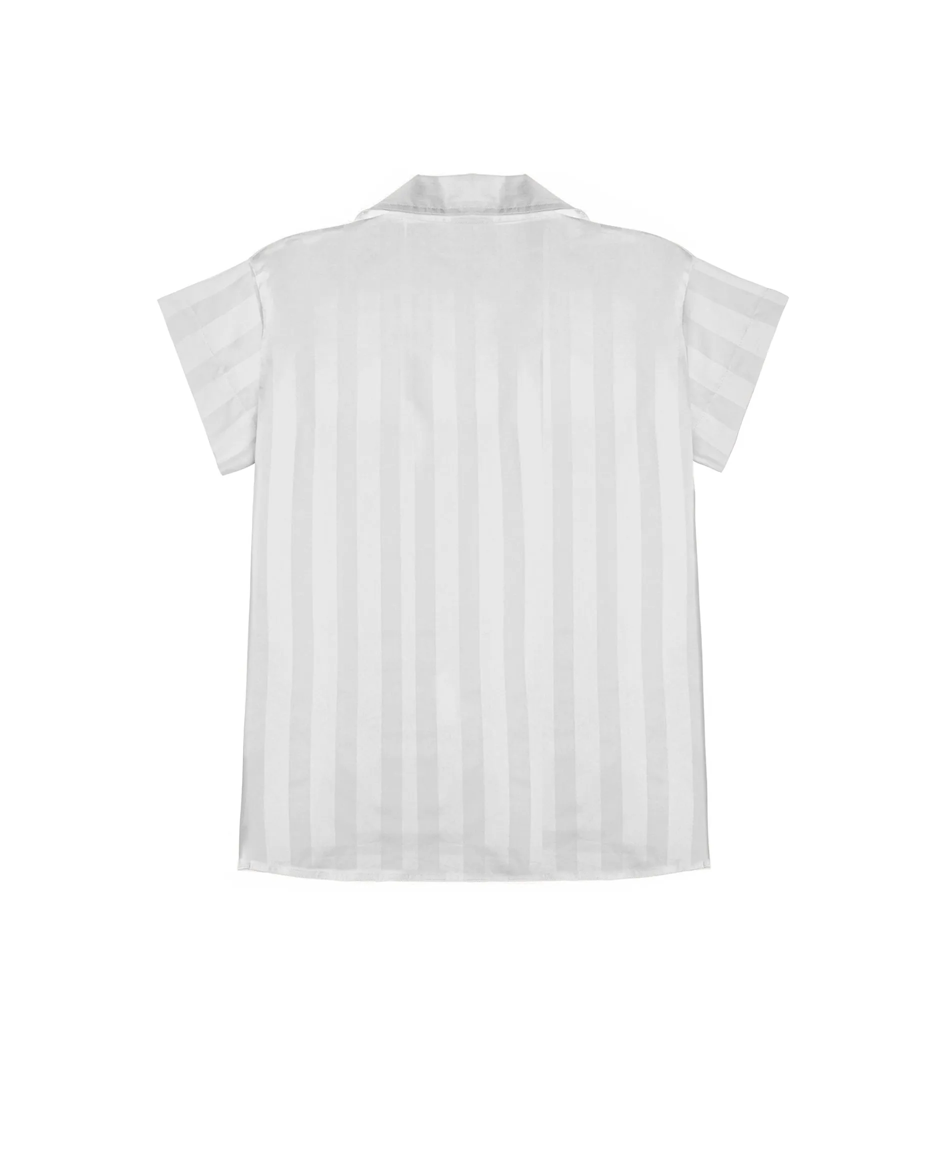 shadow stripe short sleeve pyjama shirt