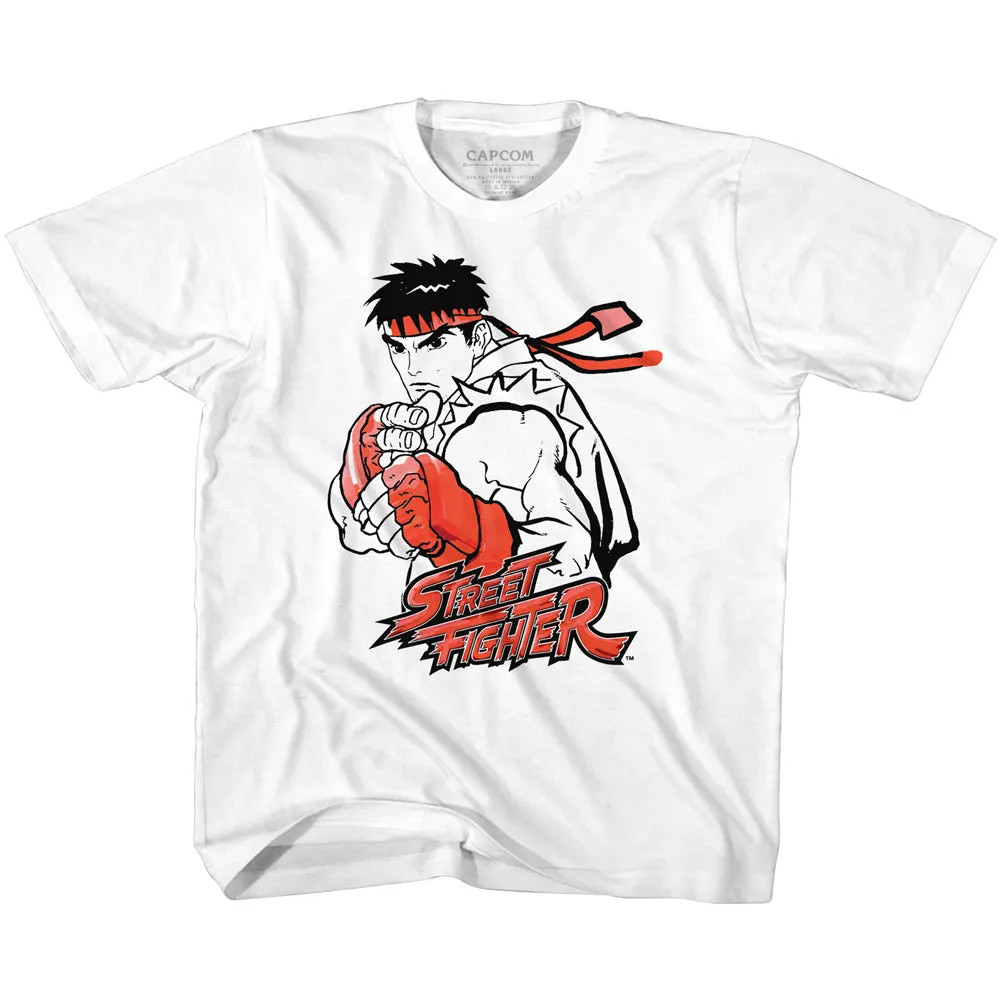 Street Fighter Ryu Red Youth T-Shirt