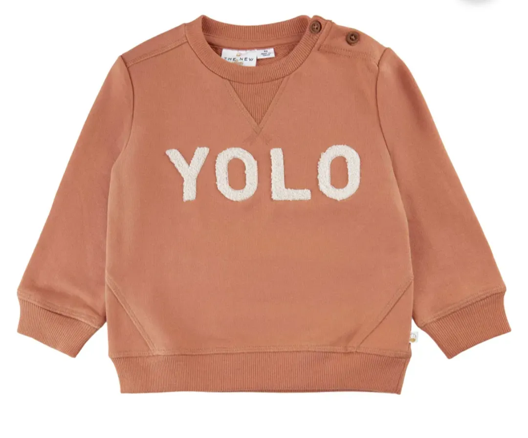 The Yolo Sweatshirt - Toasted Nut - BABY