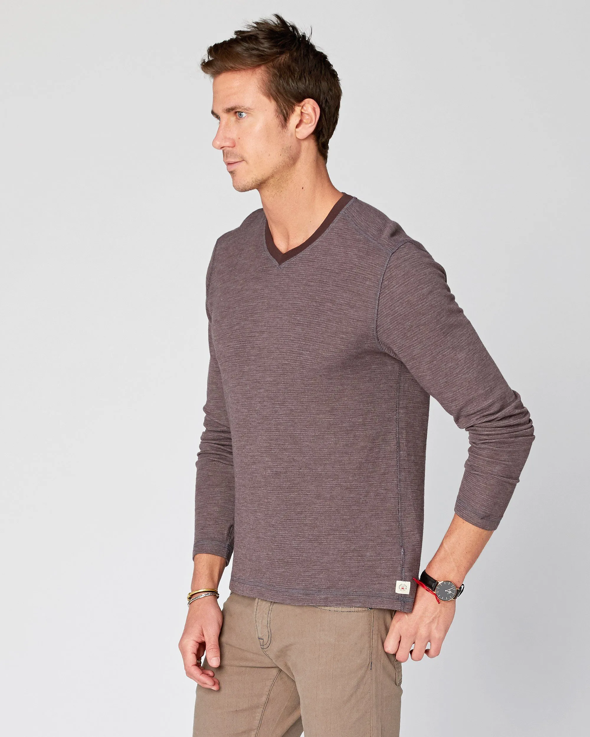 Traske Long Sleeve V Neck