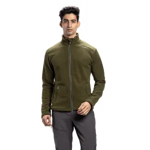 Tripole Anti-Pilling Fleece Winter Jacket and Windcheater | Green